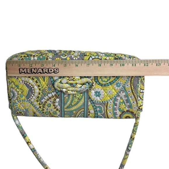 Vera Bradley Knot just a shoulder bag Lemon Parfait clutch yellow white grey tur - Picture 8 of 10